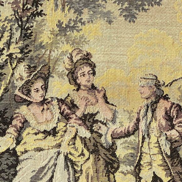 Antique French Aubusson tapestry 57”x20” (c) late 19th or early 20th century. - Picture 5 of 11